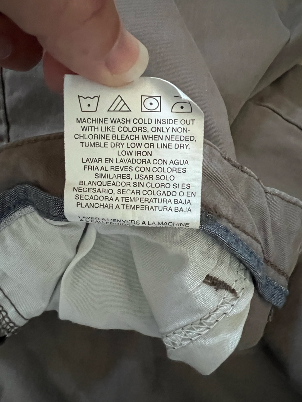 Lee Chino Bermuda Walkshort Women’s Midrise Grey Brown Khaki 12 Medium - Picture 7 of 7